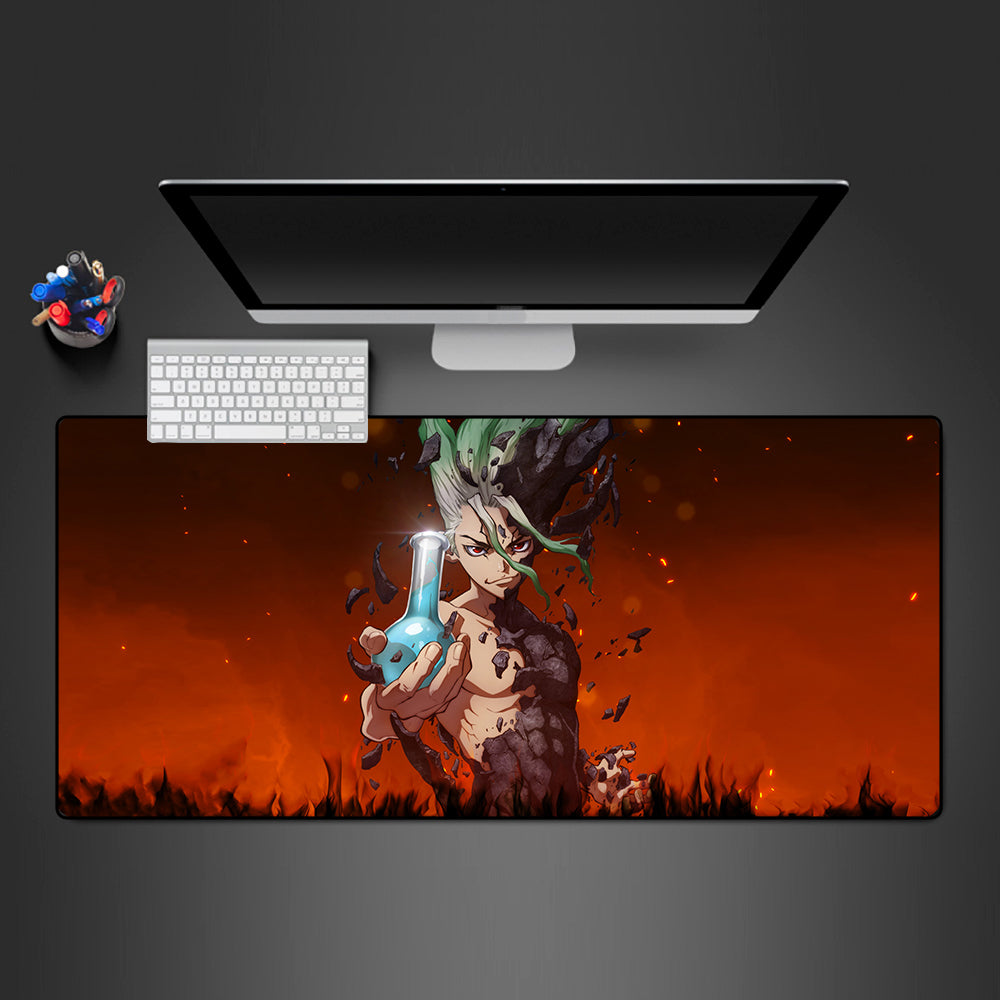 Allleftout Senku Potion Design Gaming Mouse Pad, Computer Desk Mat