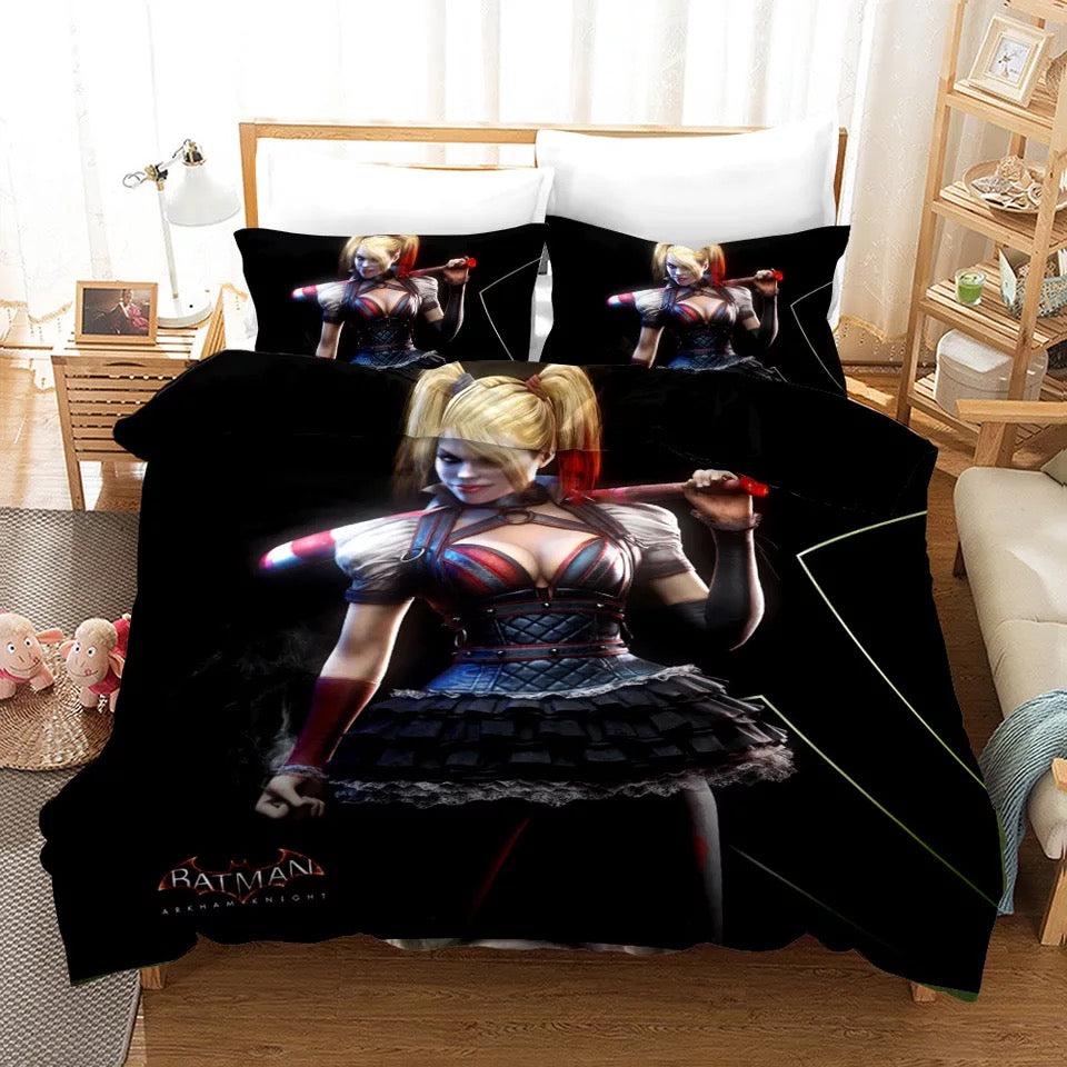 Batman Harley Quinn  #2 Duvet Cover Quilt Cover Pillowcase Bedding Set Bed Home Bedroom Decor