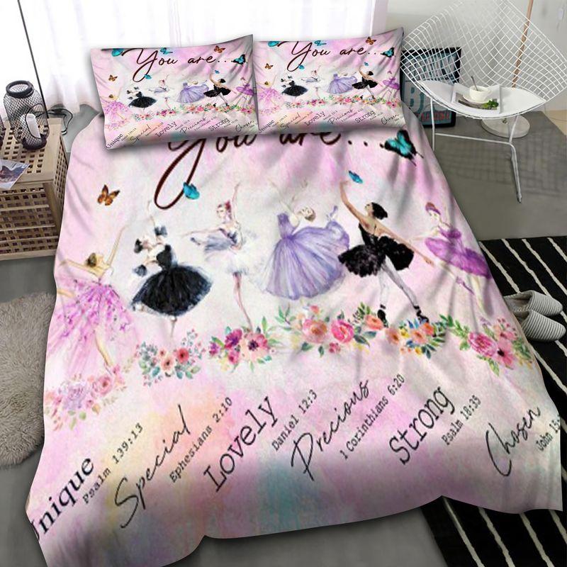 Ballet Girl Bedding Set Lovely Barbie Doll You Are Precious For Daughter