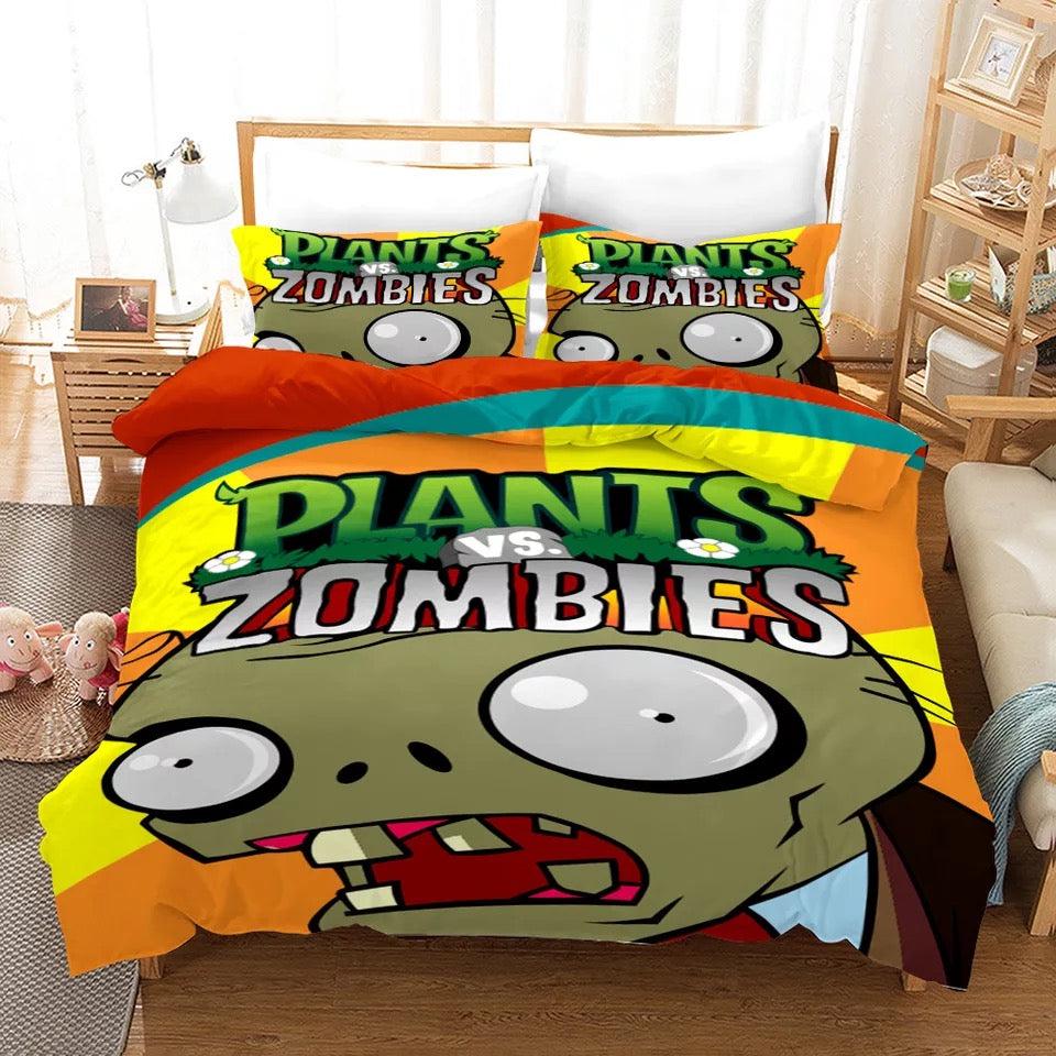 Plants Vs Zombies  #10 Duvet Cover Quilt Cover Pillowcase Bedding Set Bed Home Bedroom Decor