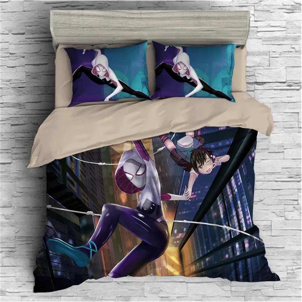 Spider-Man: Into The Spider-Verse Miles Morales  #20 Duvet Cover Quilt Cover Pillowcase Bedding Set