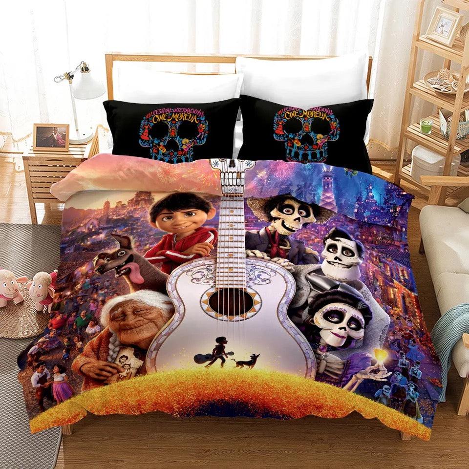 Movie Coco  #1 Duvet Cover Quilt Cover Pillowcase Bedding Set Bed Home Bedroom Decor
