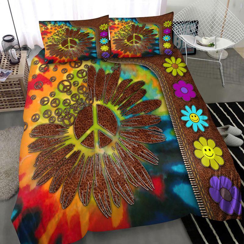 Hippie Daisy Flower Bedding Set Hippie Tie Dye Hippie Soul Hippie Gift
