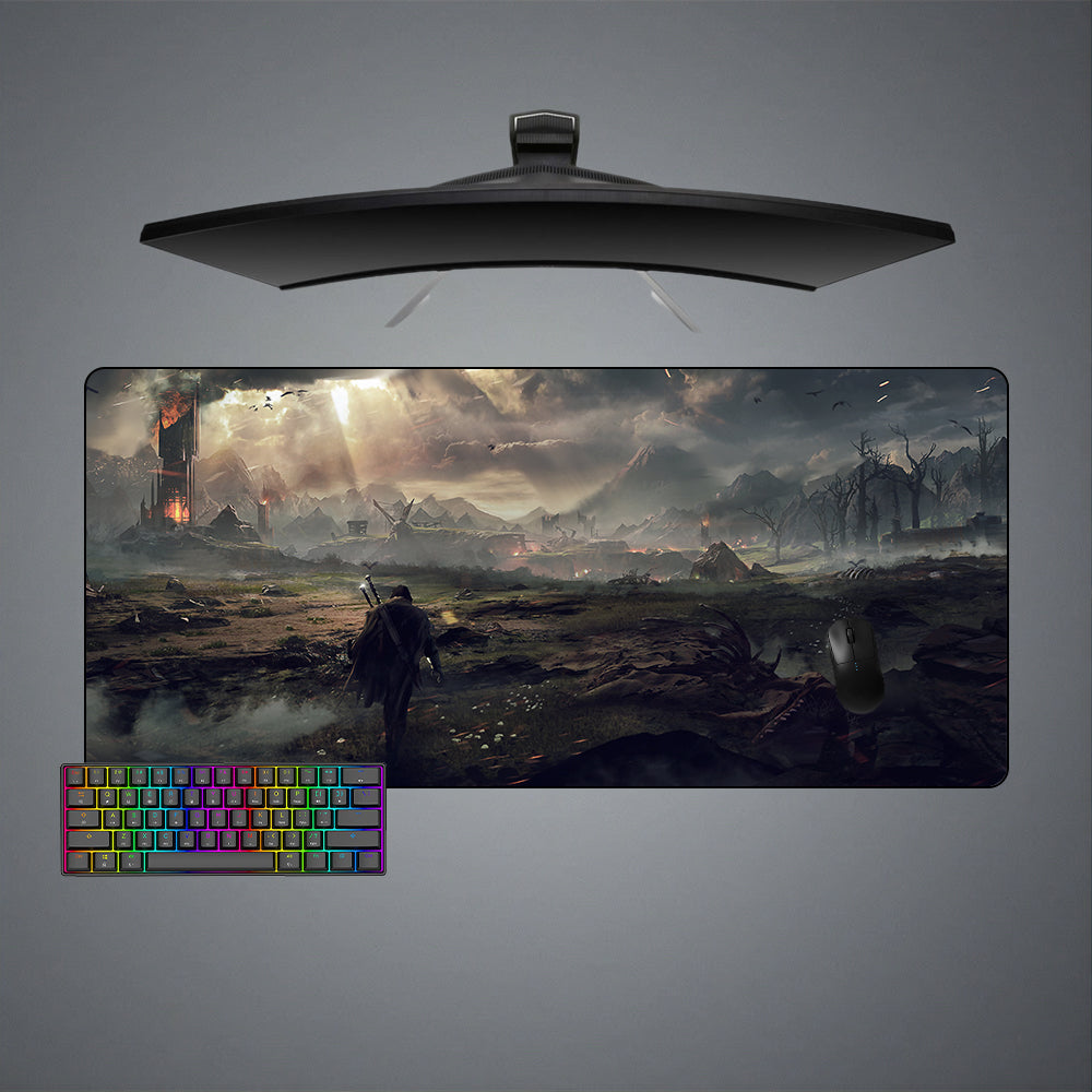 Allleftout Shadow Of Mordor Design Gaming Mouse Pad, Computer Desk Mat