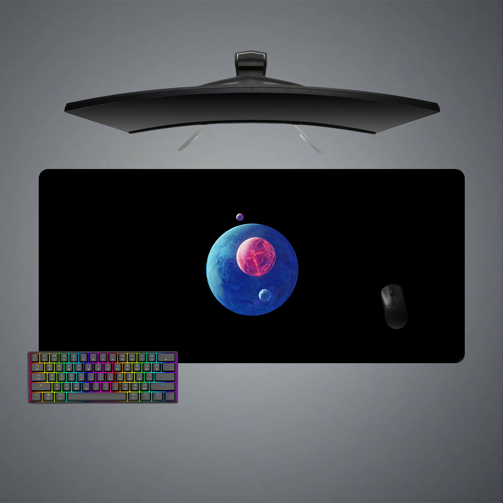 Allleftout Planets Design Gaming Mouse Pad, Computer Desk Mat