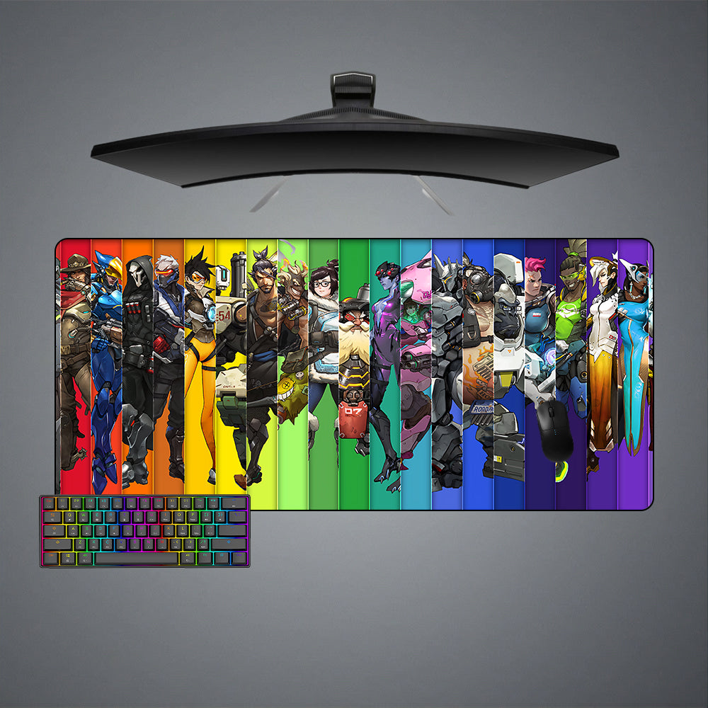 Allleftout Overwatch Characters Design Gaming Mouse Pad, Computer Desk Mat