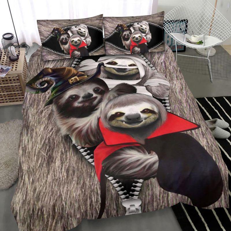 Sloth Costume Halloween Unique Halloween Gift Ideas Bedding Set Sloth Lovers