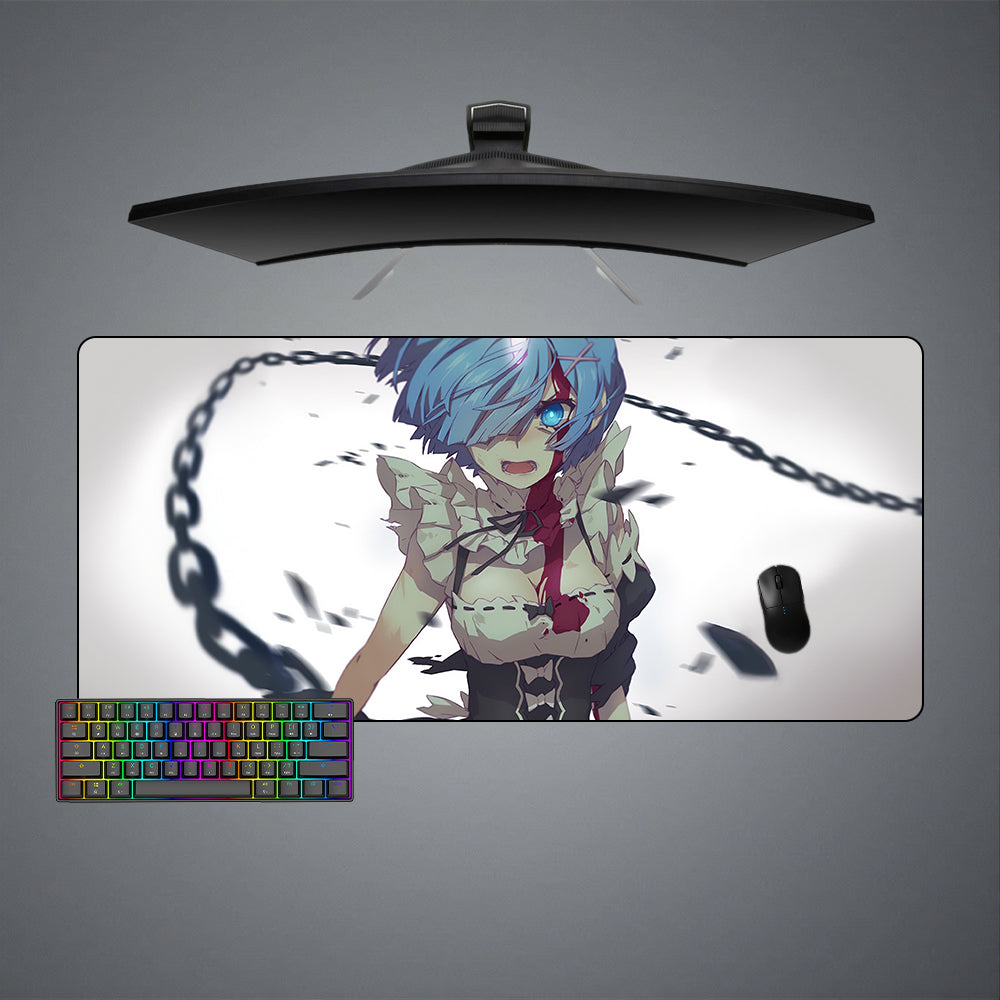 Allleftout Rem Chain Design Gaming Mouse Pad, Computer Desk Mat