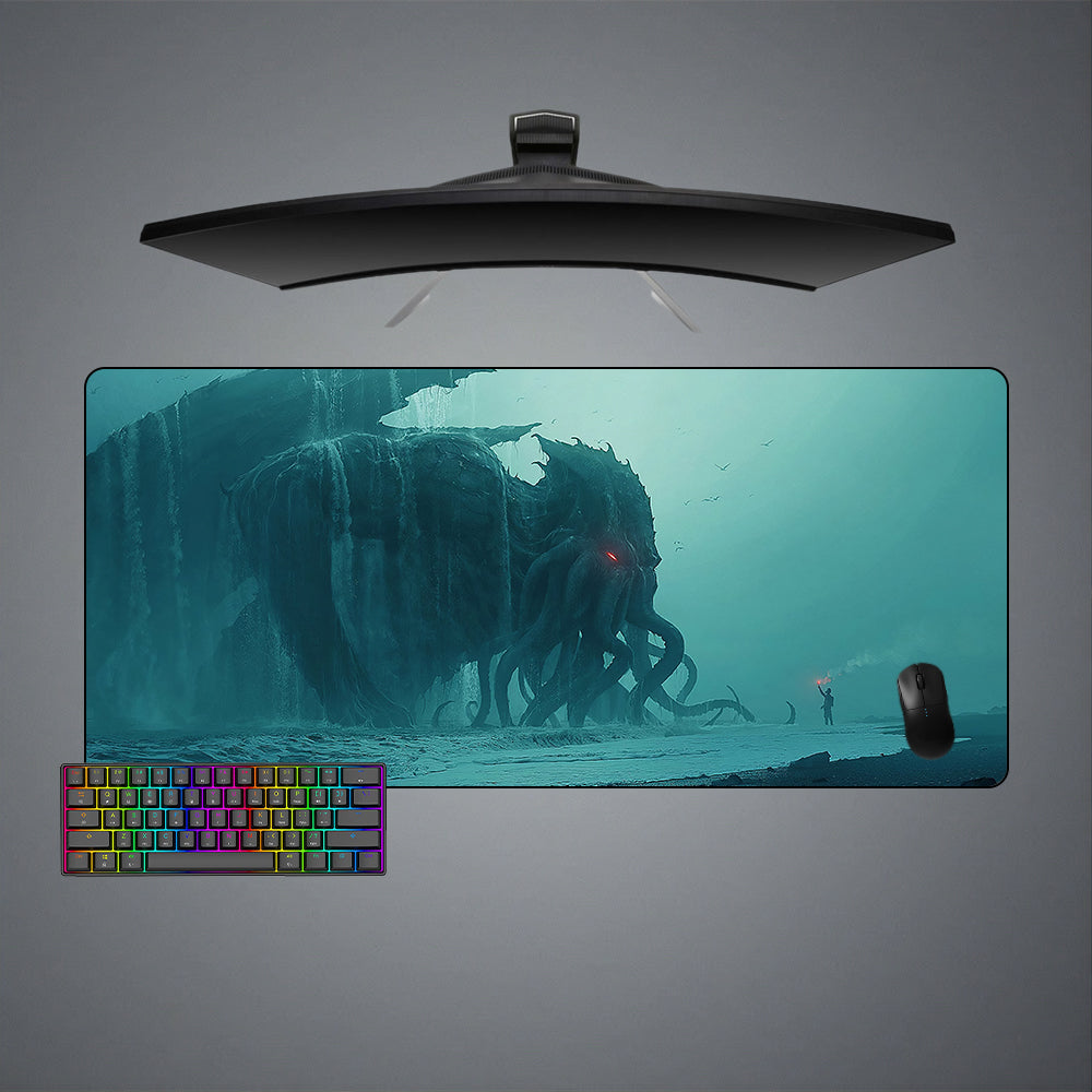 Allleftout Cthulhu Rise Design Gaming Mouse Pad, Computer Desk Mat