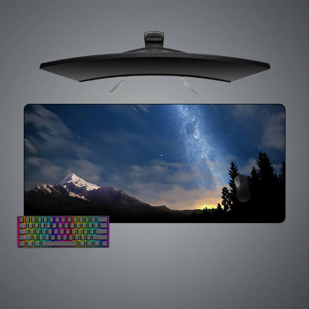 Allleftout Starry Sky Design Gaming Mouse Pad, Computer Desk Mat