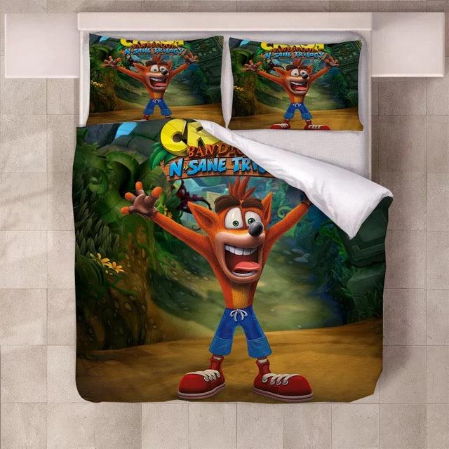 Crash Bandicoot 3: Warped  #2 Duvet Cover Quilt Cover Pillowcase Bedding Set Bed Home Bedroom Decor