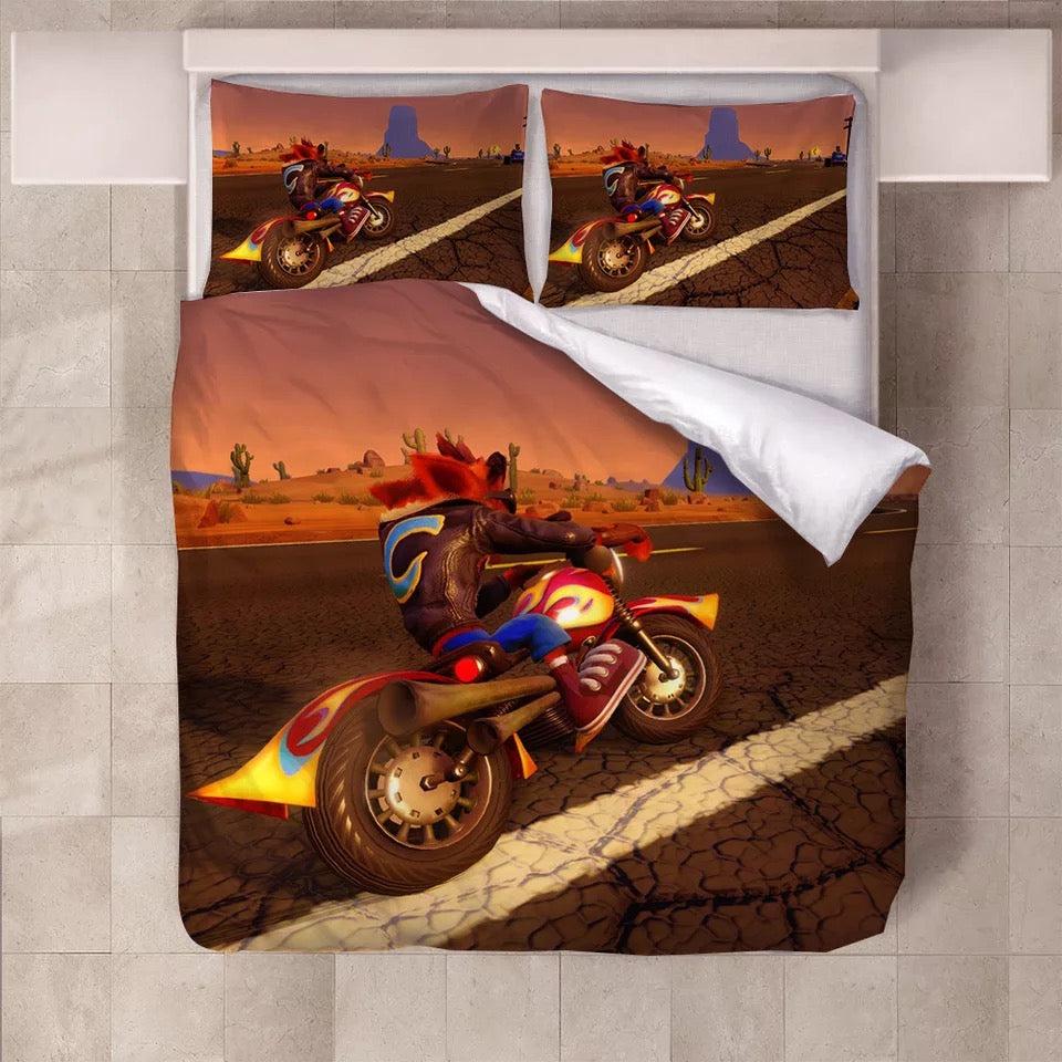Crash Bandicoot 3: Warped  #7 Duvet Cover Quilt Cover Pillowcase Bedding Set Bed Home Bedroom Decor