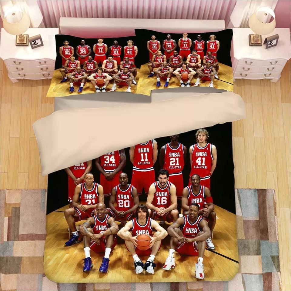Basketball All Star Basketball  #11 Duvet Cover Quilt Cover Pillowcase Bedding Set Bed Home Decor