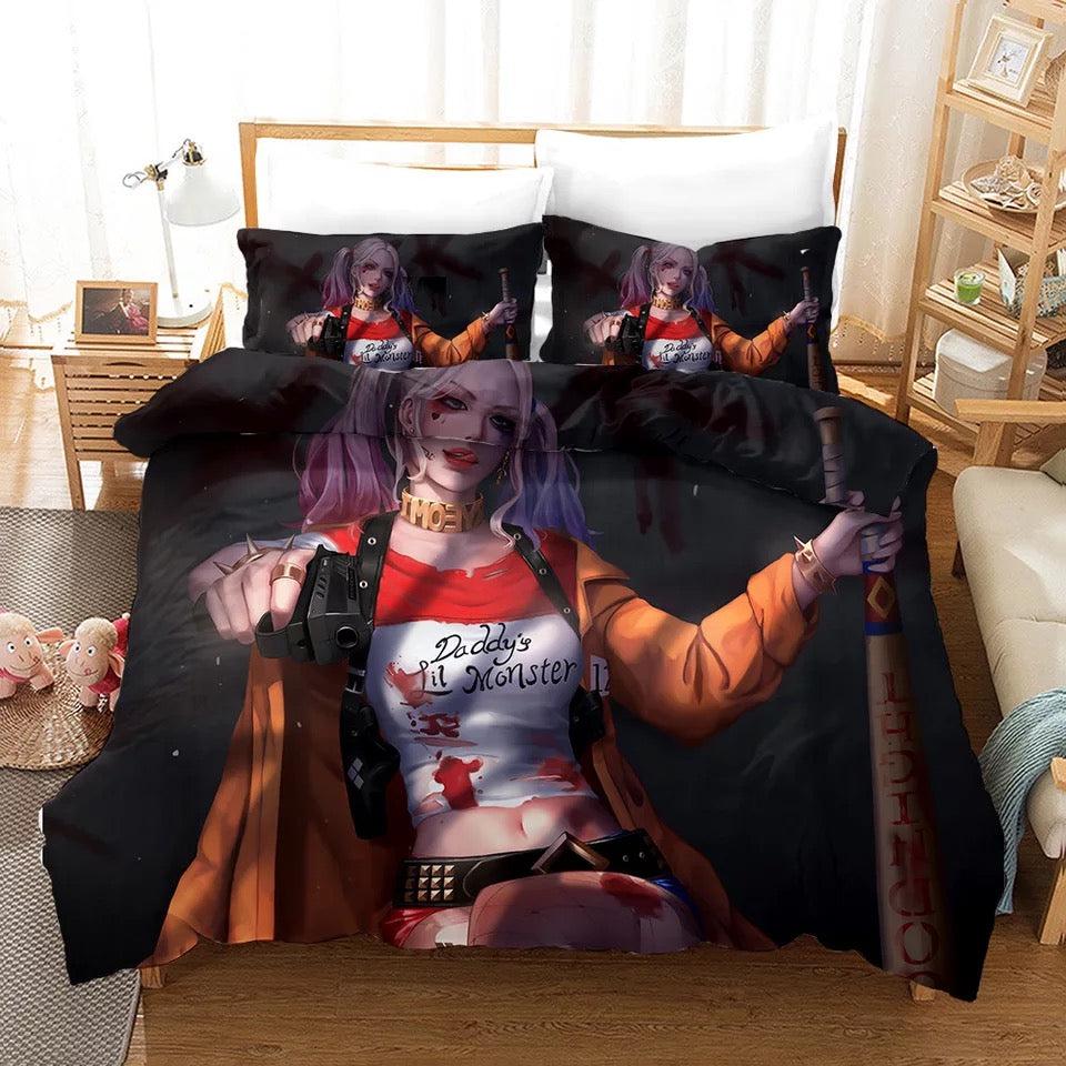 Birds Of Prey Harley Quinn  #3 Duvet Cover Quilt Cover Pillowcase Bedding Set Bed Home Bedroom Decor