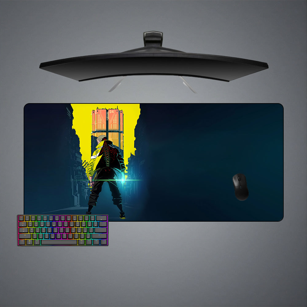 Allleftout Cyberpunk Edgerunner Design Gaming Mouse Pad, Computer Desk Mat