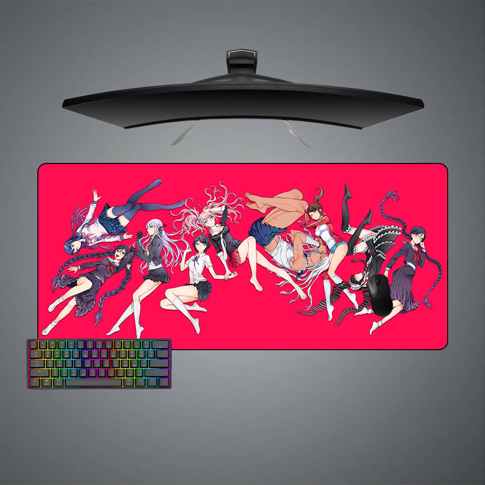 Allleftout Danganronpa Girls Design Gaming Mouse Pad, Computer Desk Mat