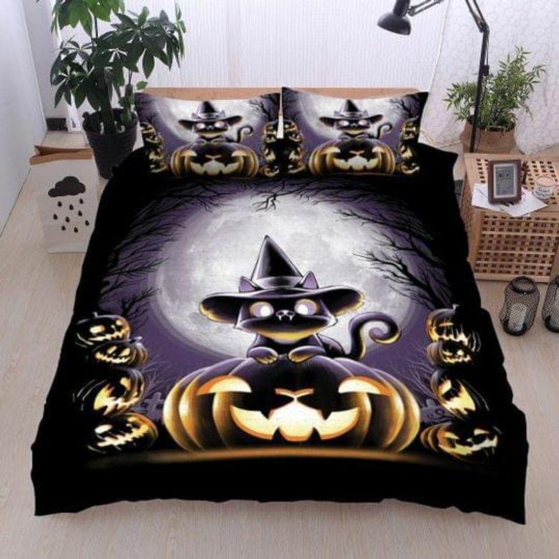 Black Cat In Halloween Pumpkin Home Halloween Lovers Funny Gift