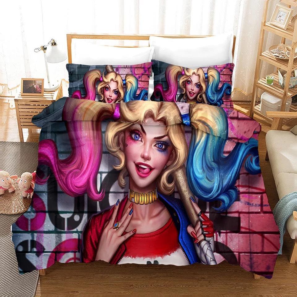 Birds Of Prey Harley Quinn  #32 Duvet Cover Quilt Cover Pillowcase Bedding Set Bed Home Bedroom Decor