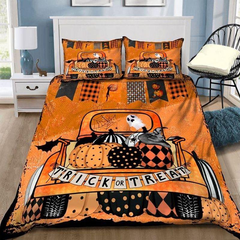 Trick Or Treat Spooky Pumpkin Truck Fall Orange Pump Background