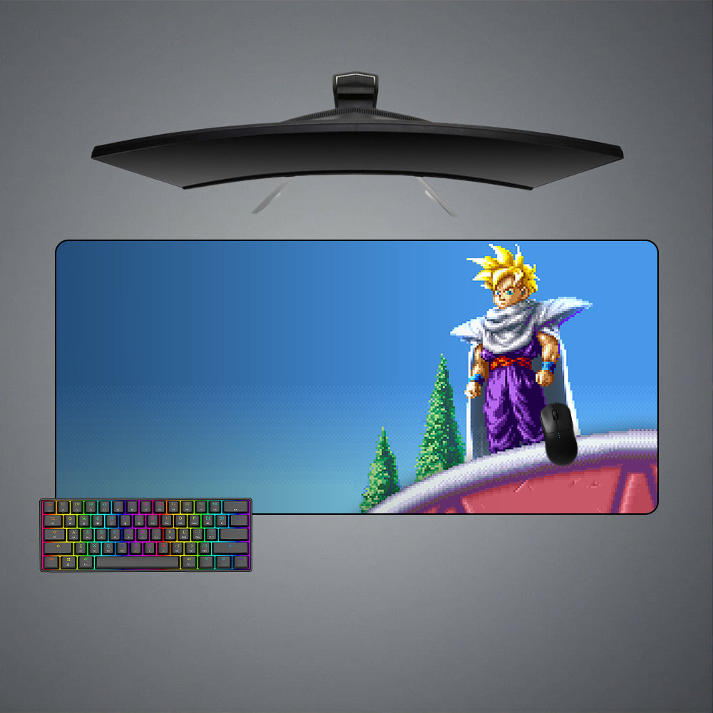 Allleftout Dbz Gohan Pixel Art Design Gaming Mouse Pad, Computer Desk Mat