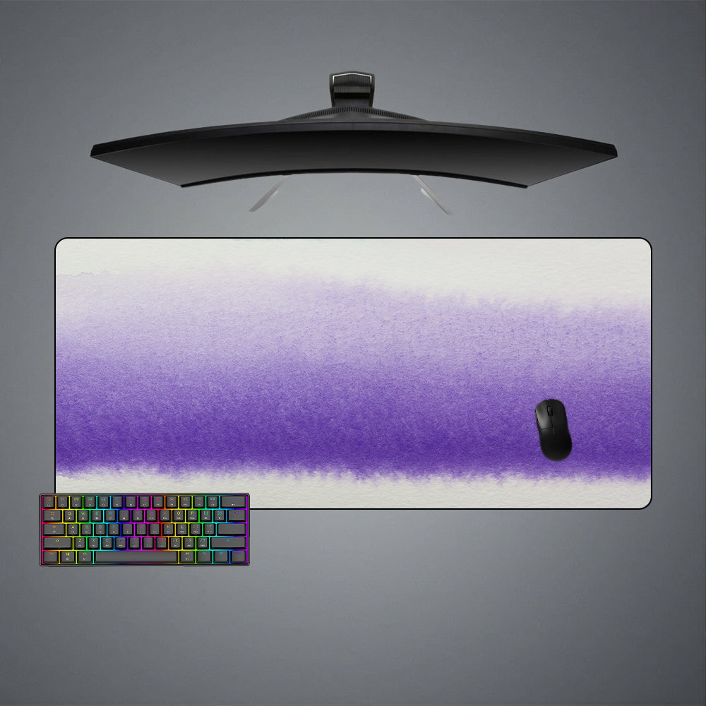 Allleftout Purple Watercolor Design Gaming Mouse Pad, Computer Desk Mat