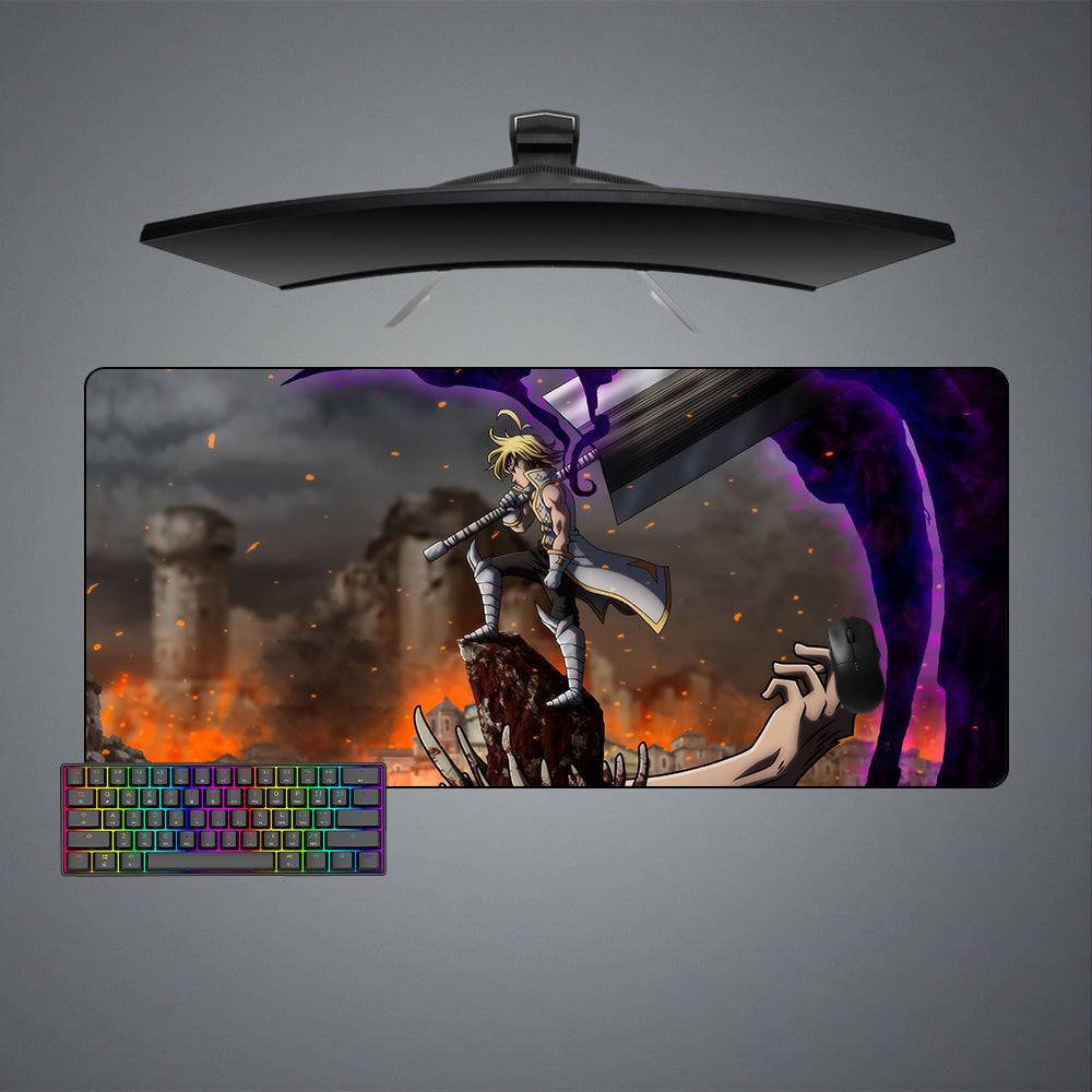 Allleftout Demon King Design Gaming Mouse Pad, Computer Desk Mat
