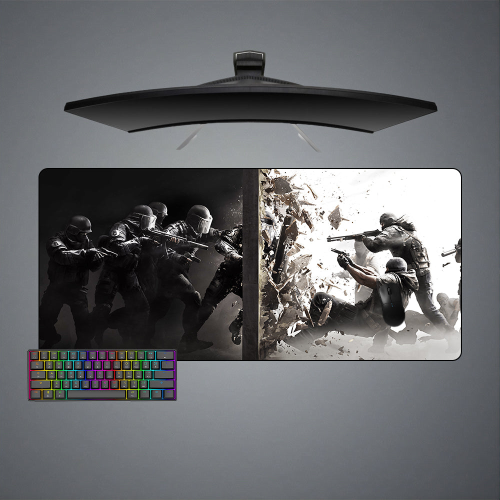 Allleftout Siege Breakin Design Gaming Mouse Pad, Computer Desk Mat