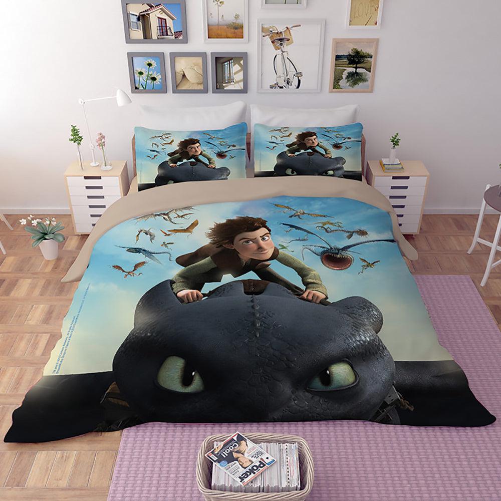 How To Train Your Dragon Hiccup  #27 Duvet Cover Quilt Cover Pillowcase Bedding Set Bed