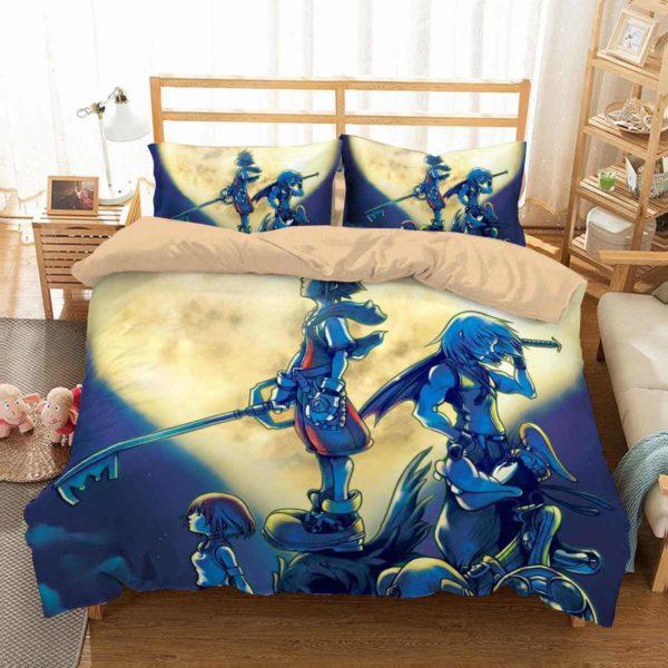 Kingdom Hearts  #3 Duvet Cover Quilt Cover Pillowcase Bedding Set Bed Home Bedroom Decor