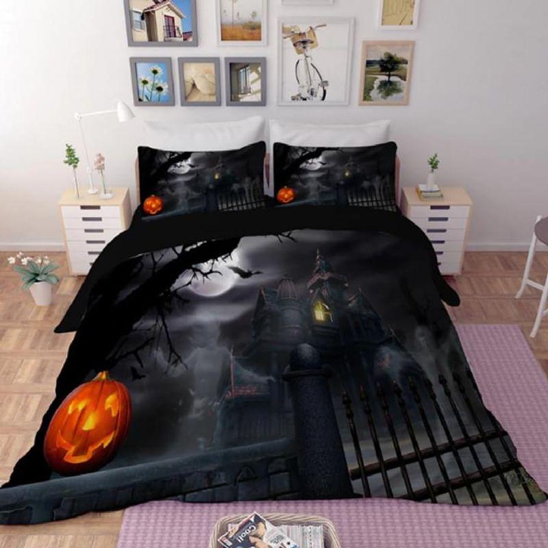 Scary Night Halloween Town Bed Set Halloween Vibe Perfect Gifts