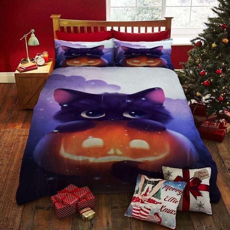 Light Best Cat Halloween Bedding Set Kitten Cat Cute Holiday Gift Idea