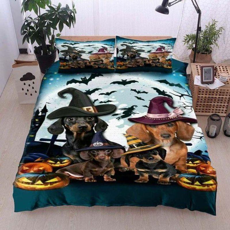 Awesome Dachshund Dog Halloween Bedding Set Dachshund Dog Lovers Gift