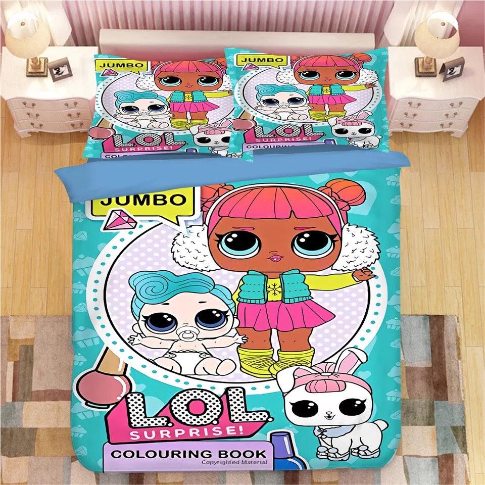 L.O.L. Surprise!  #33 Duvet Cover Quilt Cover Pillowcase Bedding Set Bed Home Bedroom Decor