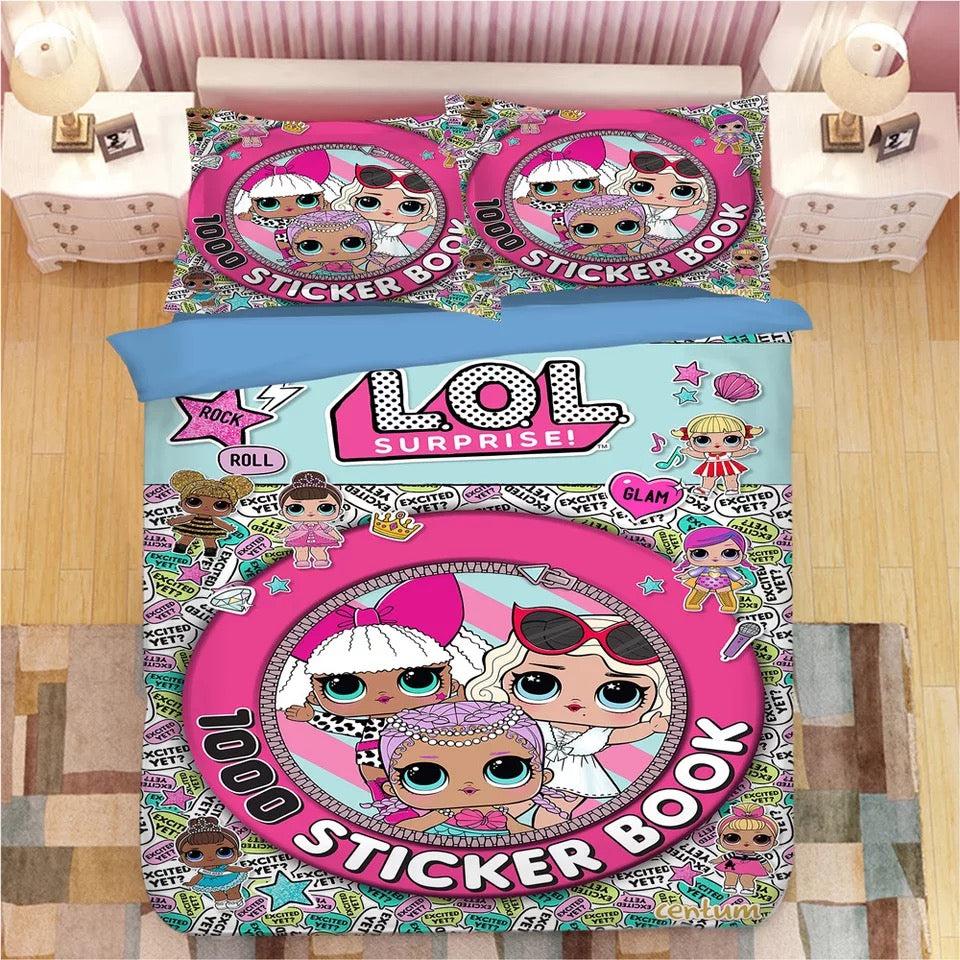 L.O.L. Surprise!  #29 Duvet Cover Quilt Cover Pillowcase Bedding Set Bed Home Bedroom Decor