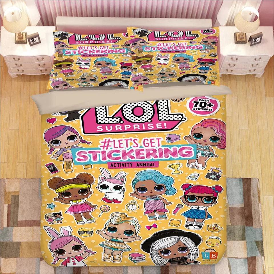 L.O.L. Surprise!  #32 Duvet Cover Quilt Cover Pillowcase Bedding Set Bed Home Bedroom Decor
