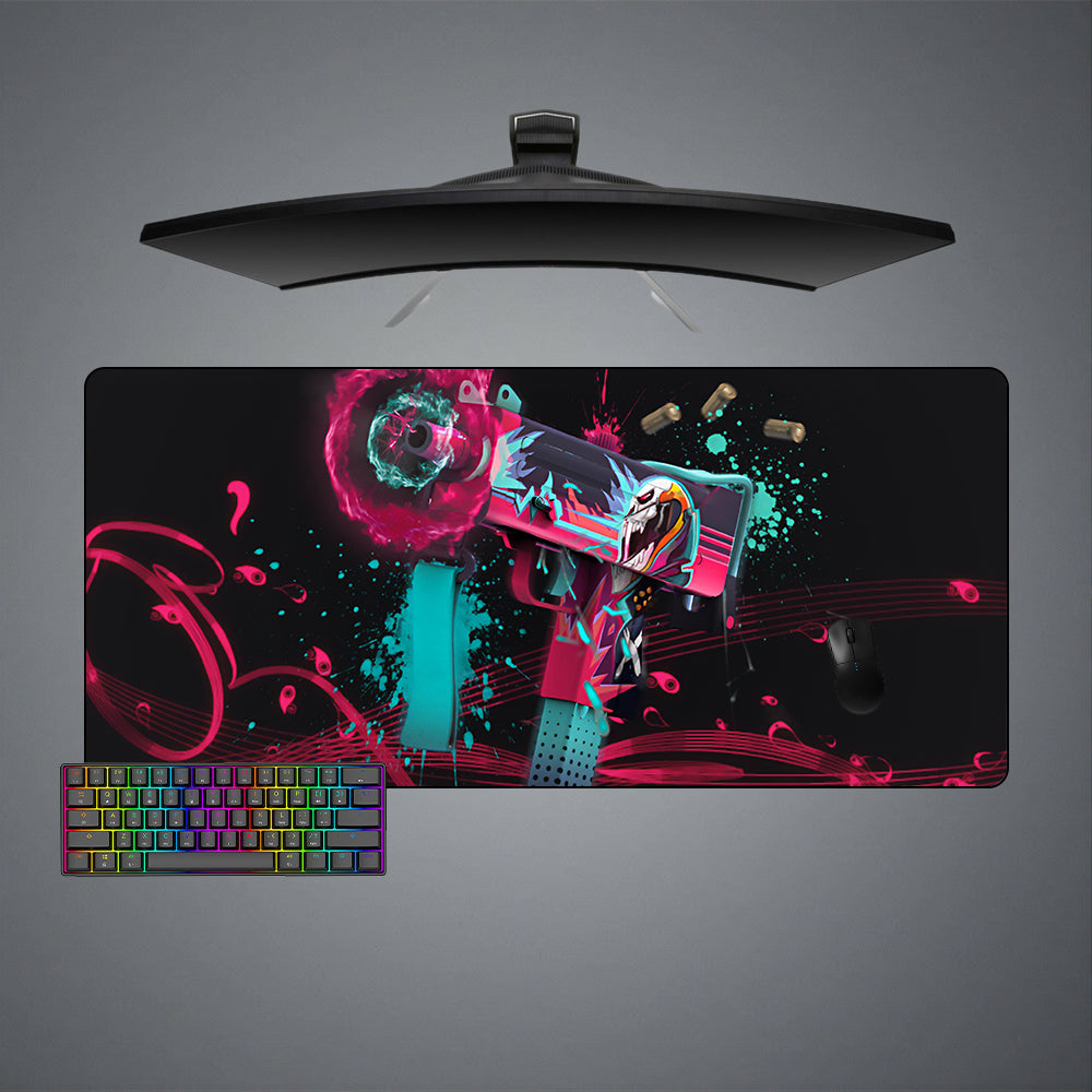 Allleftout Counter-Strike Neon Rider Skin Design Gaming Mouse Pad, Computer Desk Mat