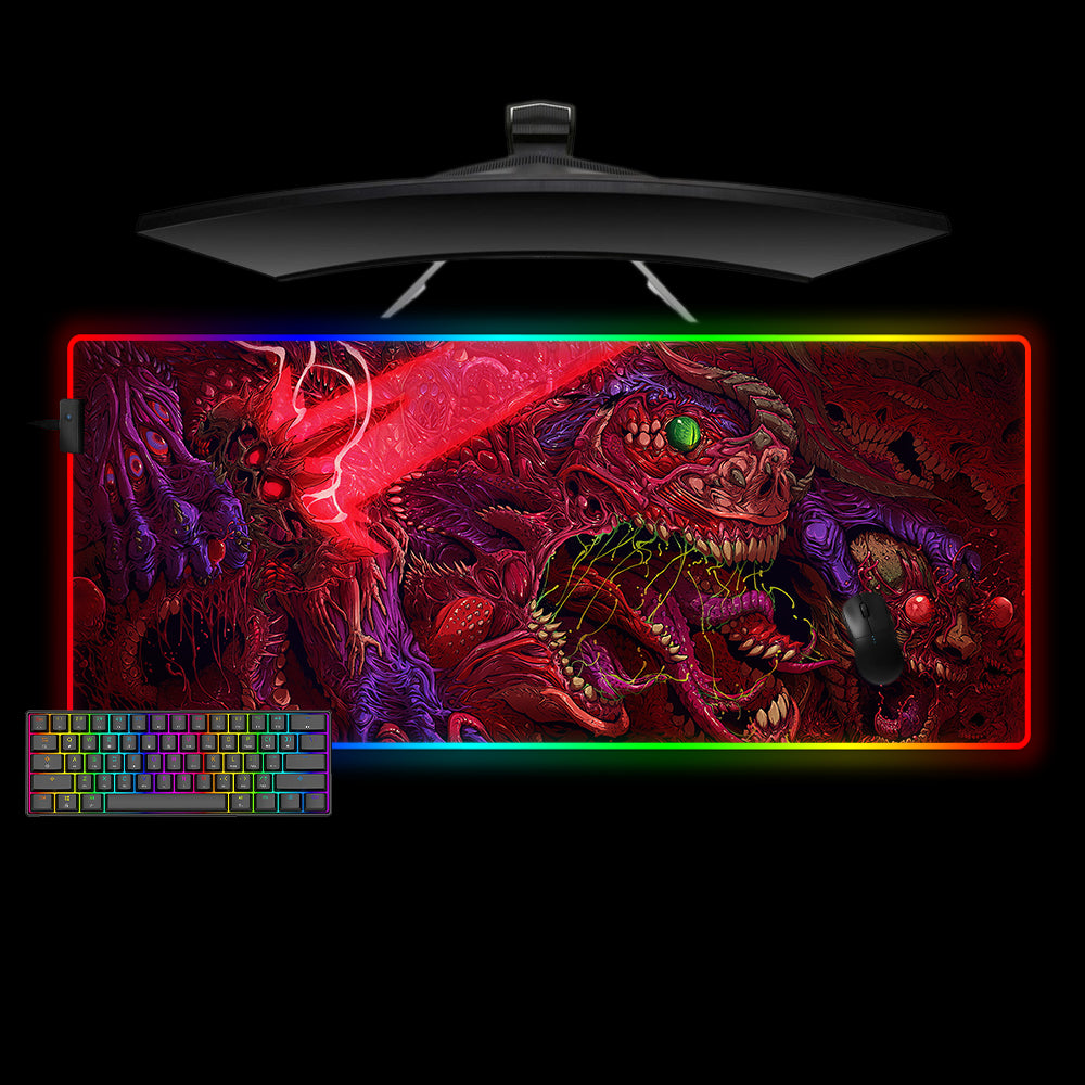 Allleftout Hyperbeast Sword Design Rgb Gaming Mouse Pad, Computer Desk Mat