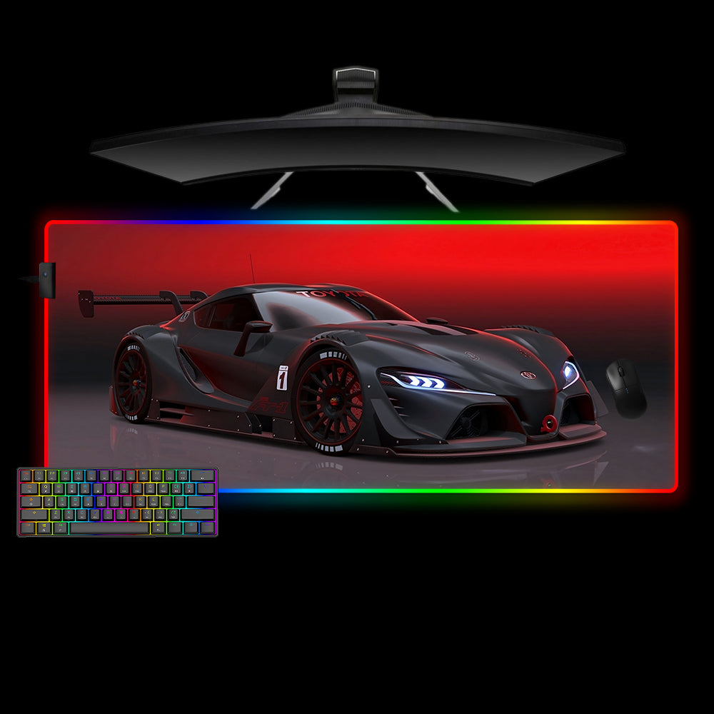 Allleftout Ft-1 Concept Car Design Rgb Gaming Mouse Pad, Computer Desk Mat