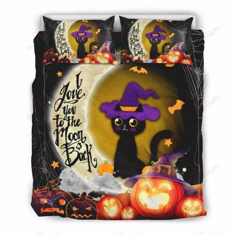 I Love You To Moon And Back Witch Cat Baby Cat Pump Halloween Lovers