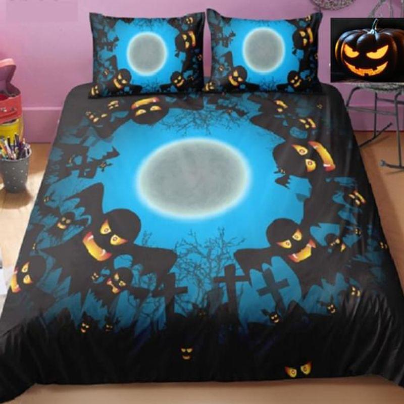 Scary Party Spooky Ghosts Bed Set Halloween Theme Gift Christmas