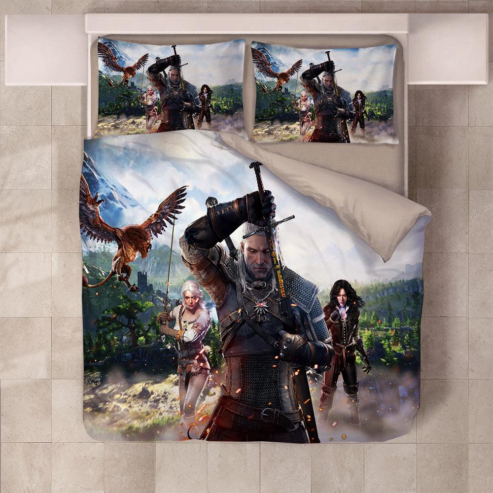 The Witcher  #5 Duvet Cover Quilt Cover Pillowcase Bedding Set Bed Home Bedroom Decor
