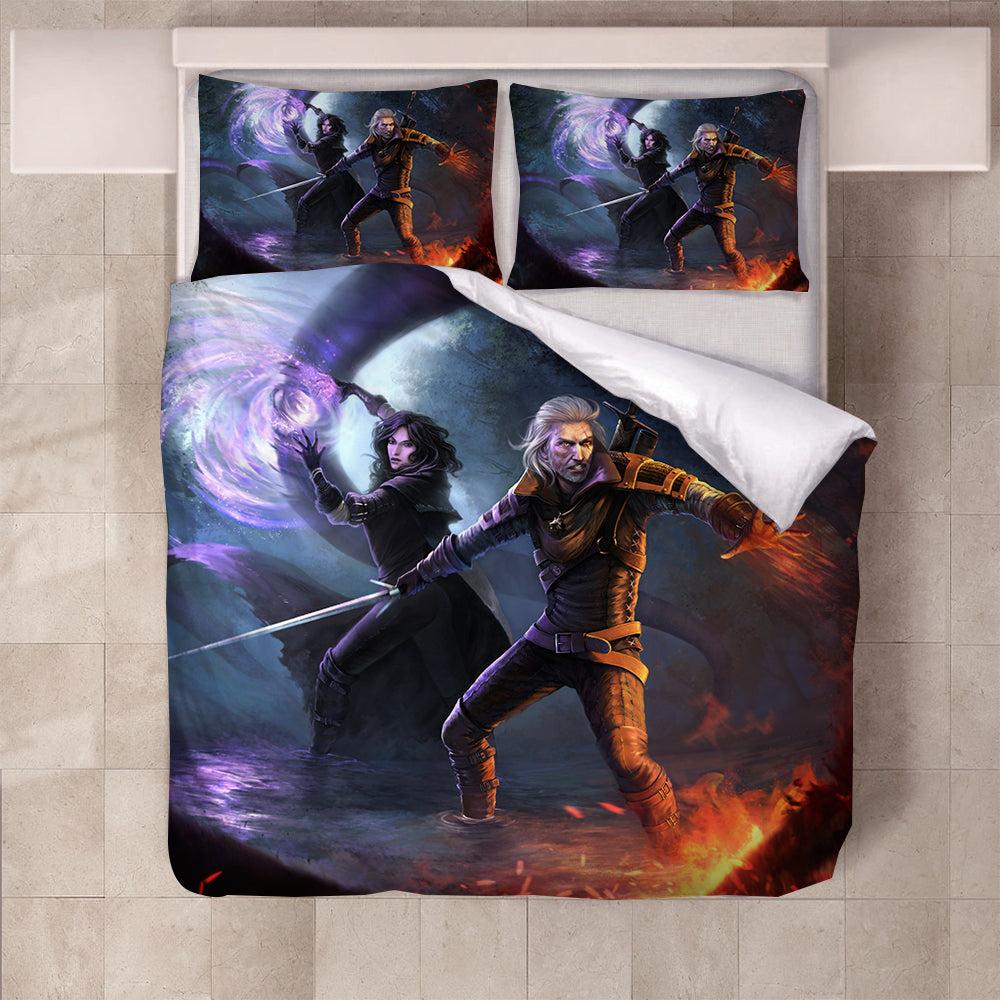The Witcher  #2 Duvet Cover Quilt Cover Pillowcase Bedding Set Bed Home Bedroom Decor