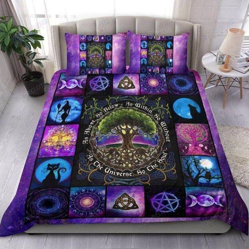 Tree Of Life Halloween Wicca Bedding Set The Universe So The Soul