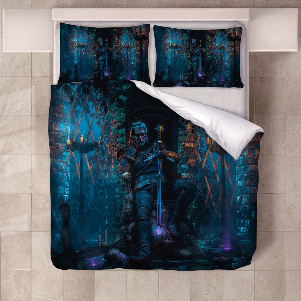 The Witcher  #1 Duvet Cover Quilt Cover Pillowcase Bedding Set Bed Home Bedroom Decor