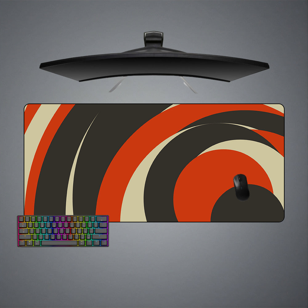 Allleftout Circles Design Gaming Mouse Pad, Computer Desk Mat
