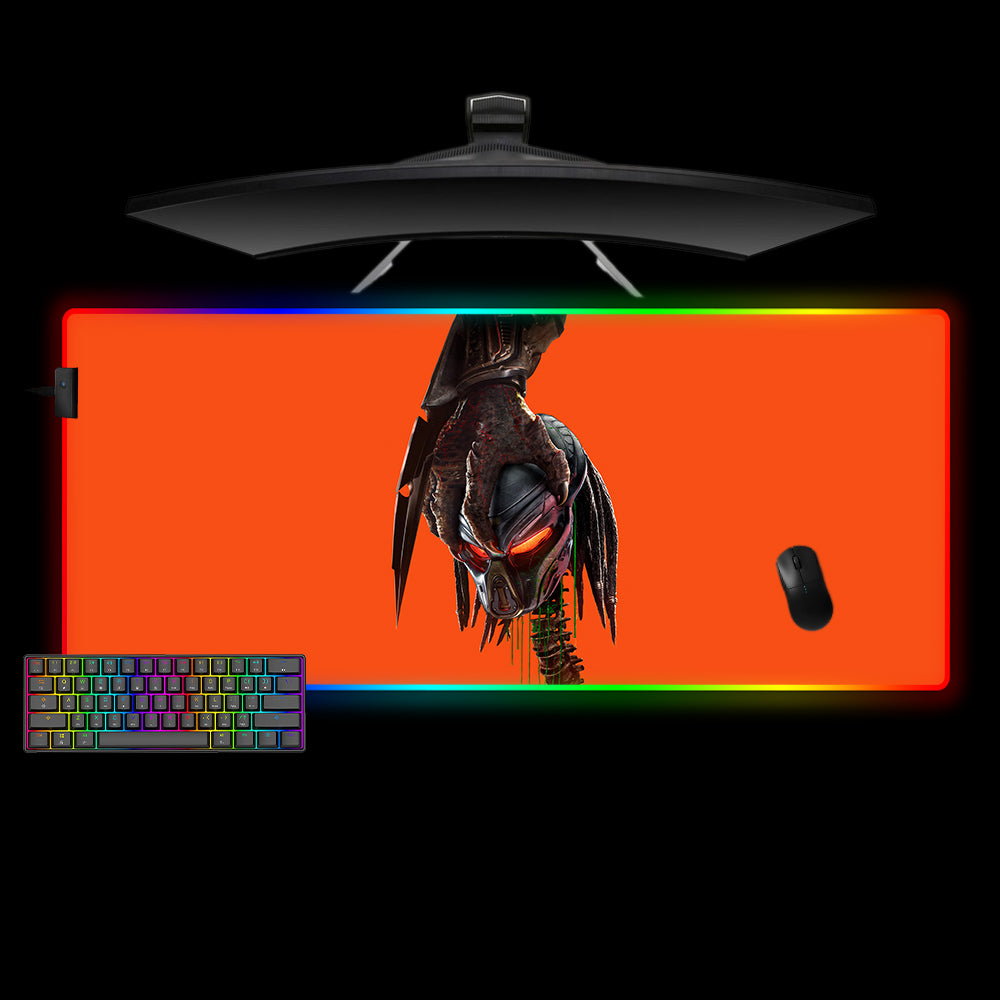 Allleftout Predator Friendly Fire Design Rgb Gaming Mouse Pad, Computer Desk Mat