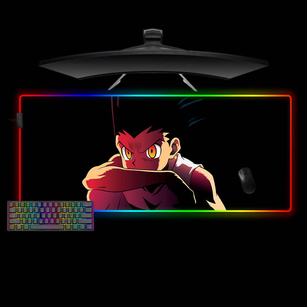 Allleftout Gon Focus Design Rgb Gaming Mouse Pad, Computer Desk Mat