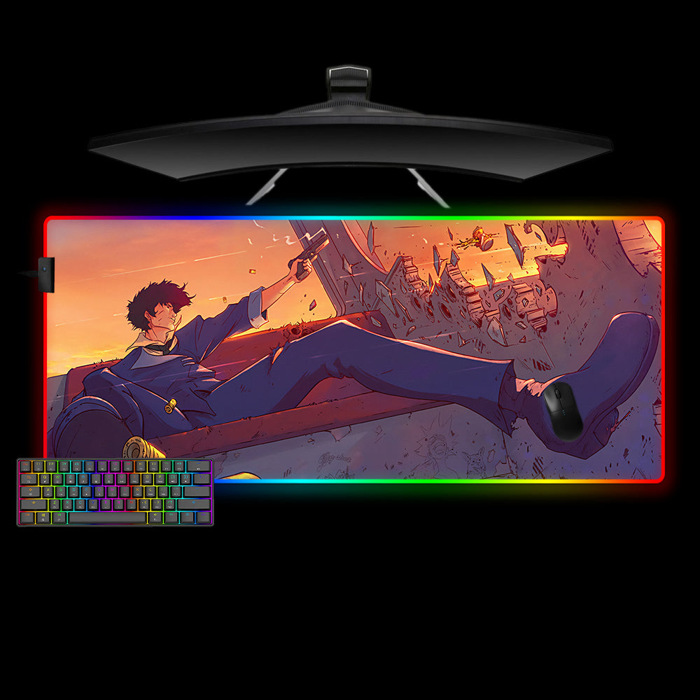 Allleftout Spike Firefight Design Rgb Gaming Mouse Pad, Computer Desk Mat