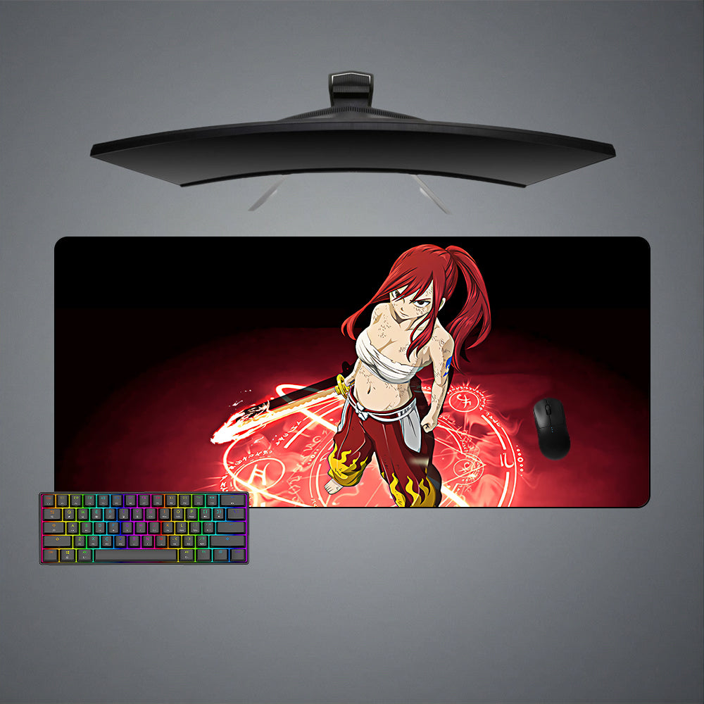 Allleftout Erza Scarlet Sign Design Gaming Mouse Pad, Computer Desk Mat