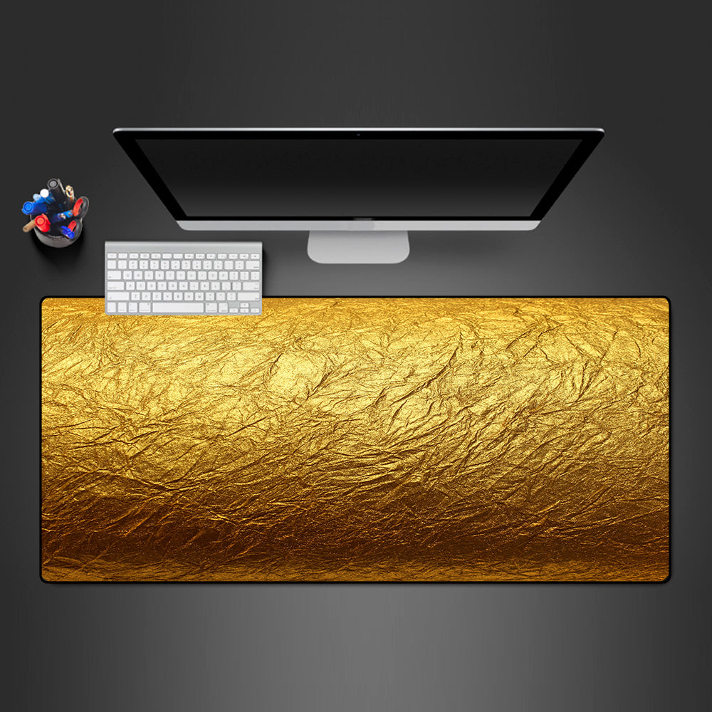Allleftout Gold Foil Design Gaming Mouse Pad, Computer Desk Mat